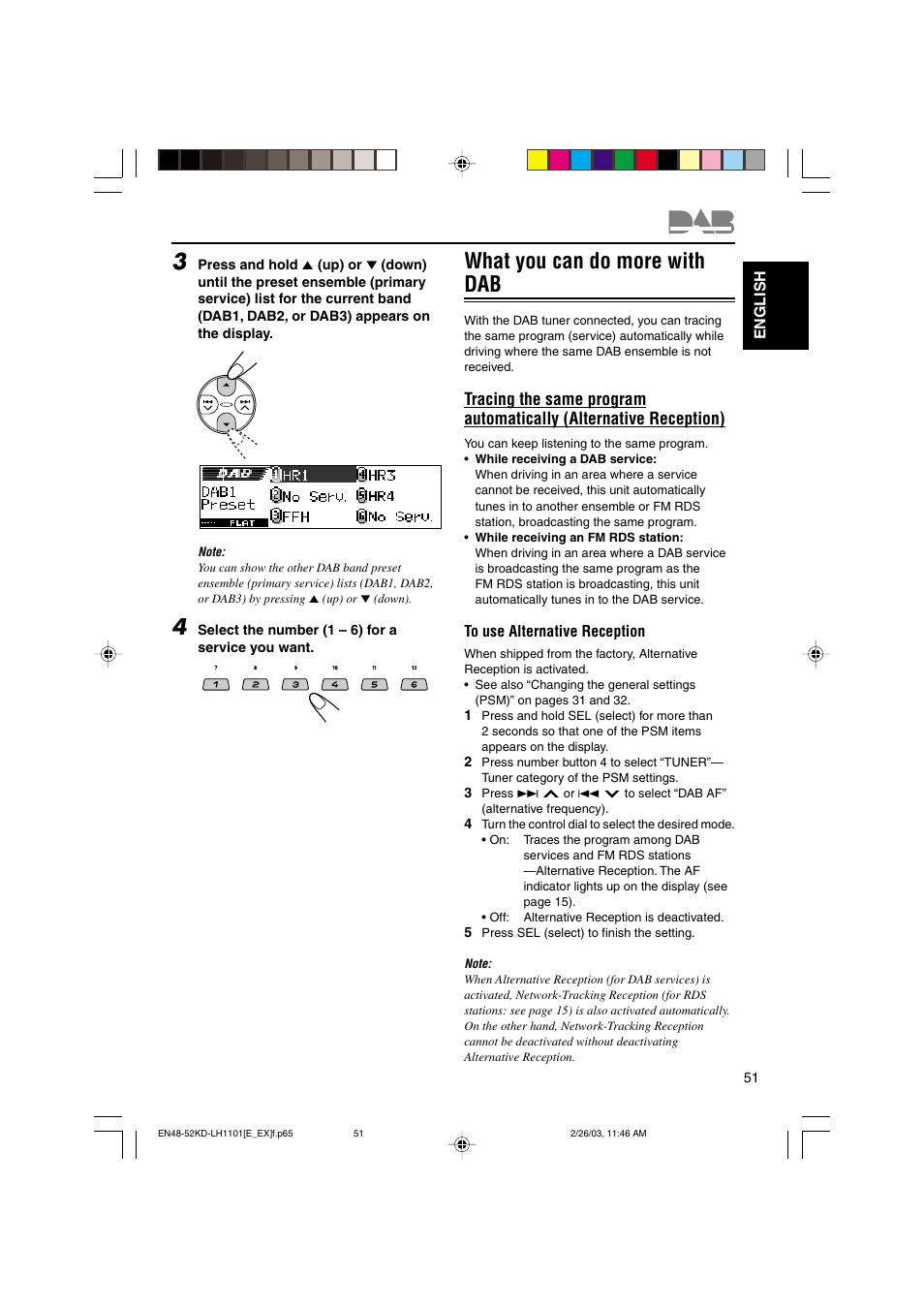 What you can do more with dab | JVC KD-LH1101 User Manual | Page 51 / 62