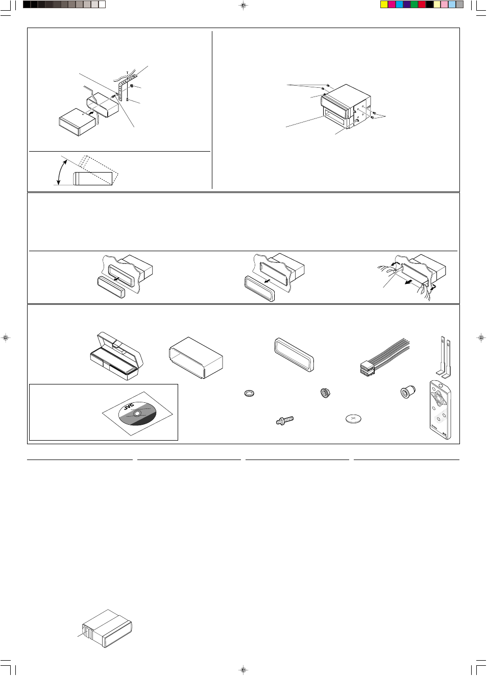 Electrical connections, Raccordements electriques, Elektrische anschlüsse | Elektrische verbindingen | JVC KD-LH1101 User Manual | Page 60 / 62