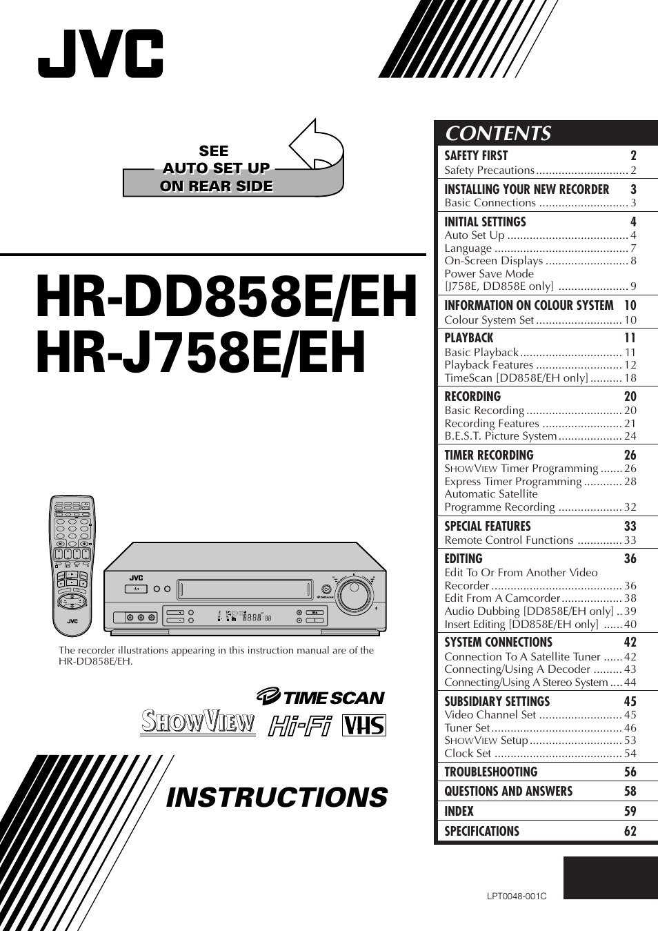 JVC HR-DD858E/EH User Manual | 64 pages