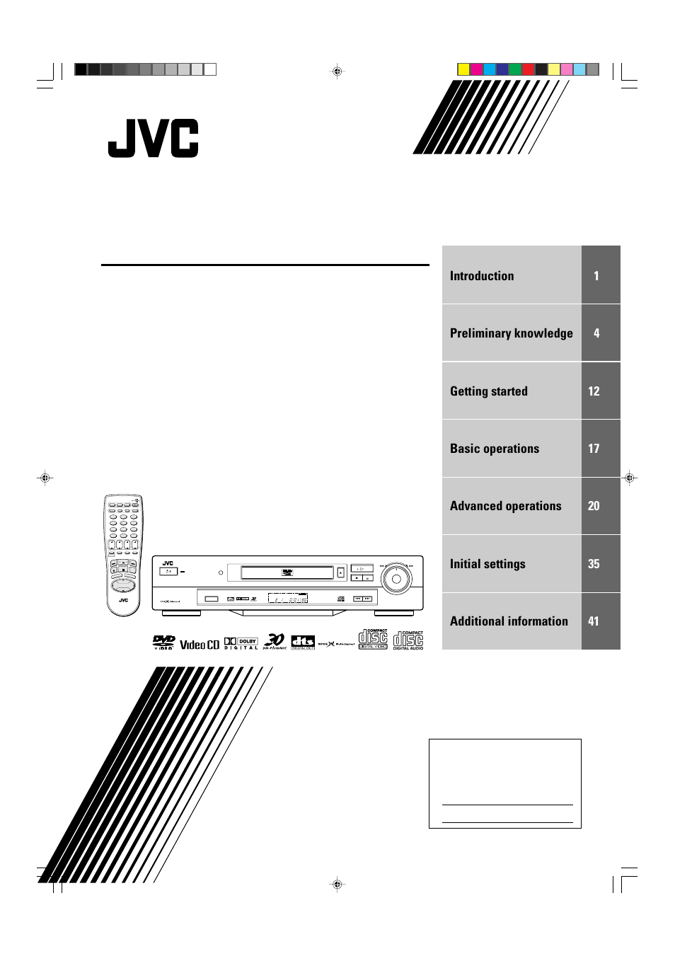 JVC XV-522SL User Manual | 52 pages