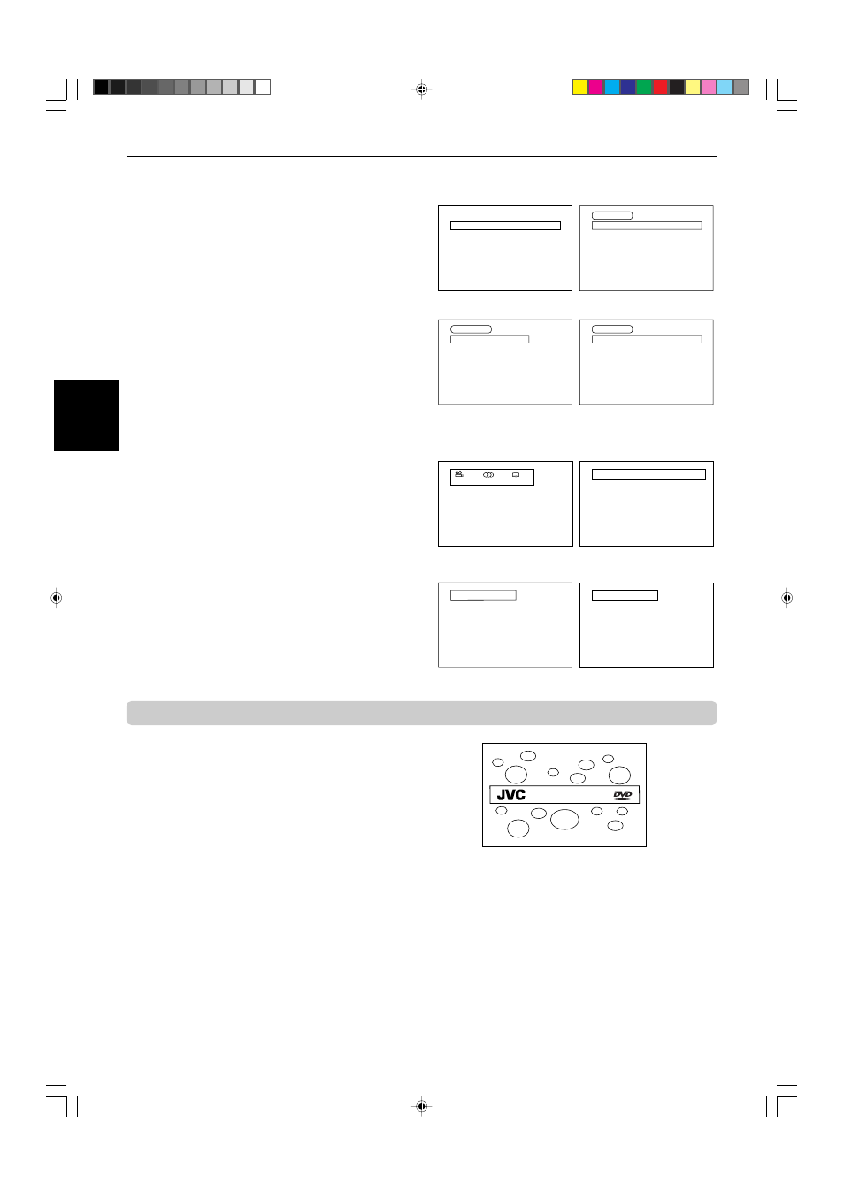 Play mode displays, Status displays | JVC XV-522SL User Manual | Page 12 / 52