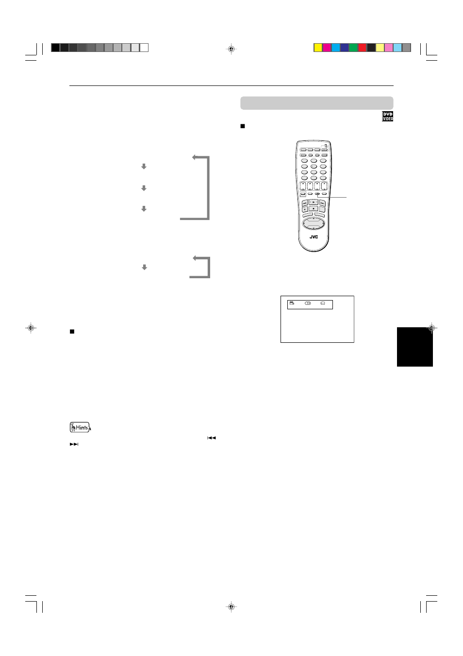 Press display – time, Press display - time while holding down shift, Advanced operations | During dvd video playback, The time display mode cycles as below | JVC XV-522SL User Manual | Page 37 / 52