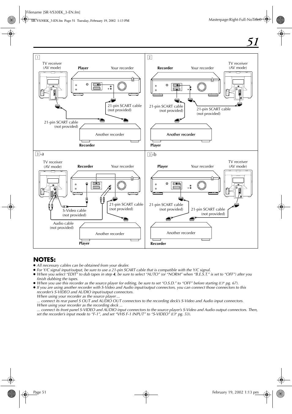 JVC SR-VS30EK User Manual | Page 51 / 92