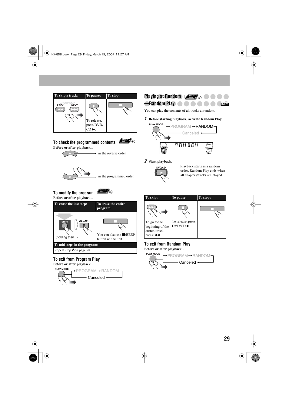 JVC CA-HXGD8 User Manual | Page 31 / 60