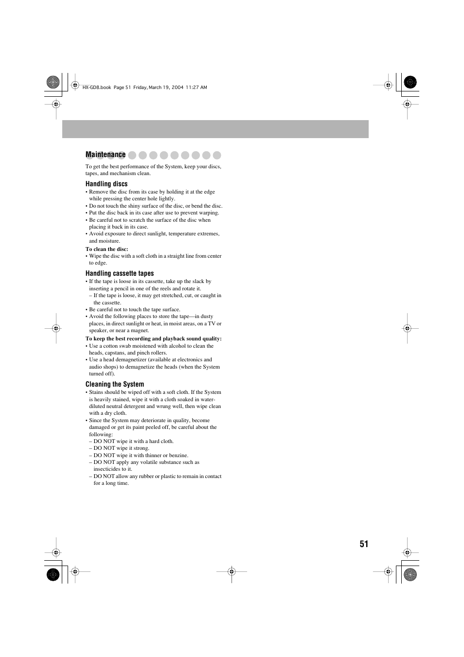 JVC CA-HXGD8 User Manual | Page 53 / 60