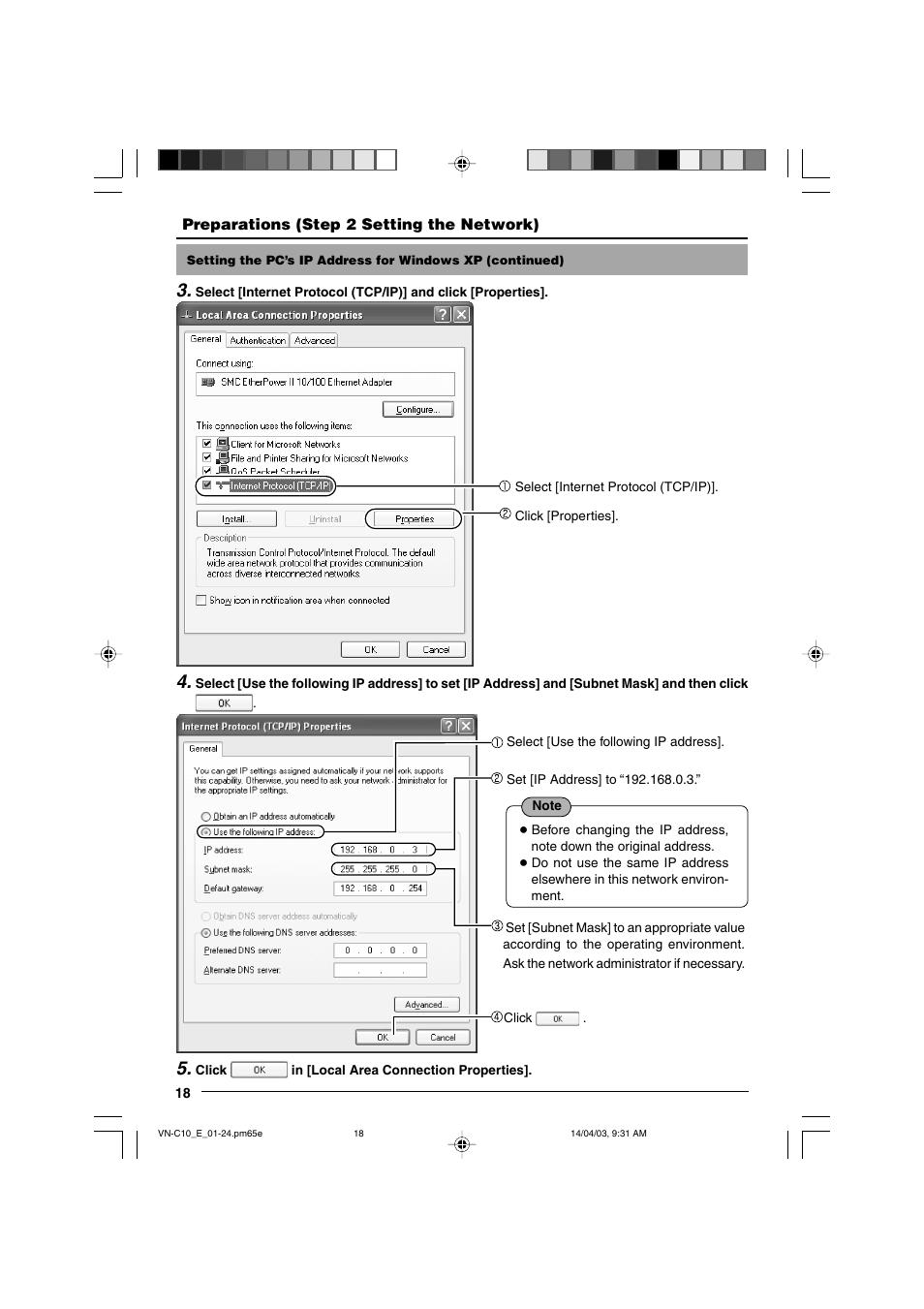 JVC VN-C10 User Manual | Page 18 / 32