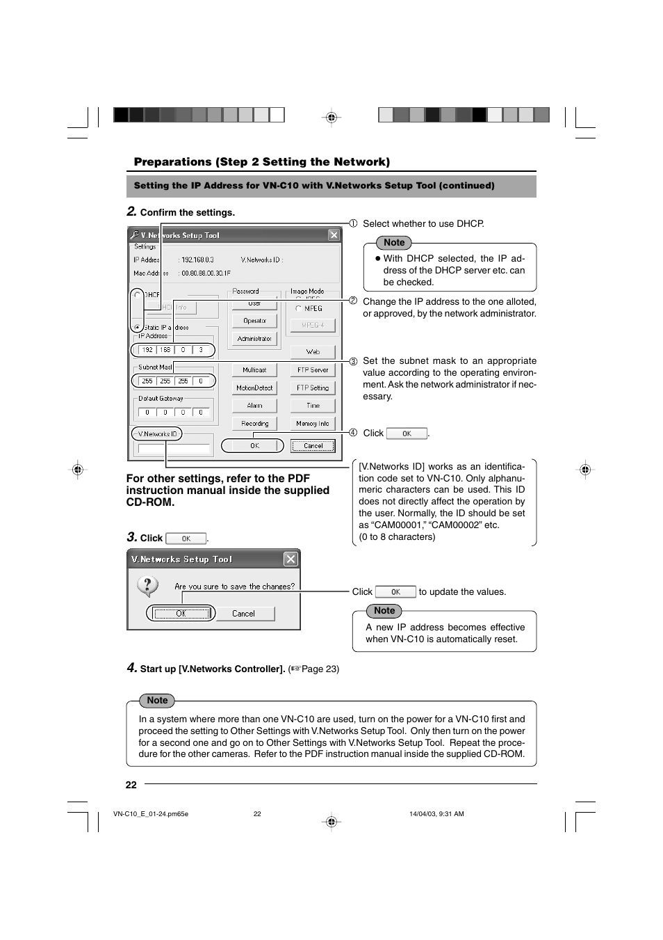 JVC VN-C10 User Manual | Page 22 / 32