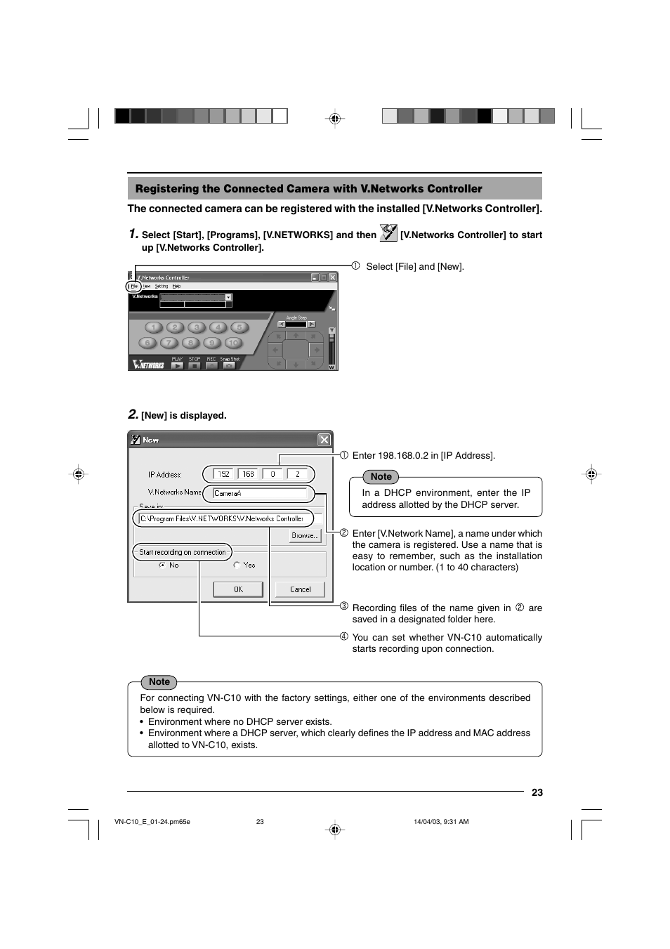 JVC VN-C10 User Manual | Page 23 / 32