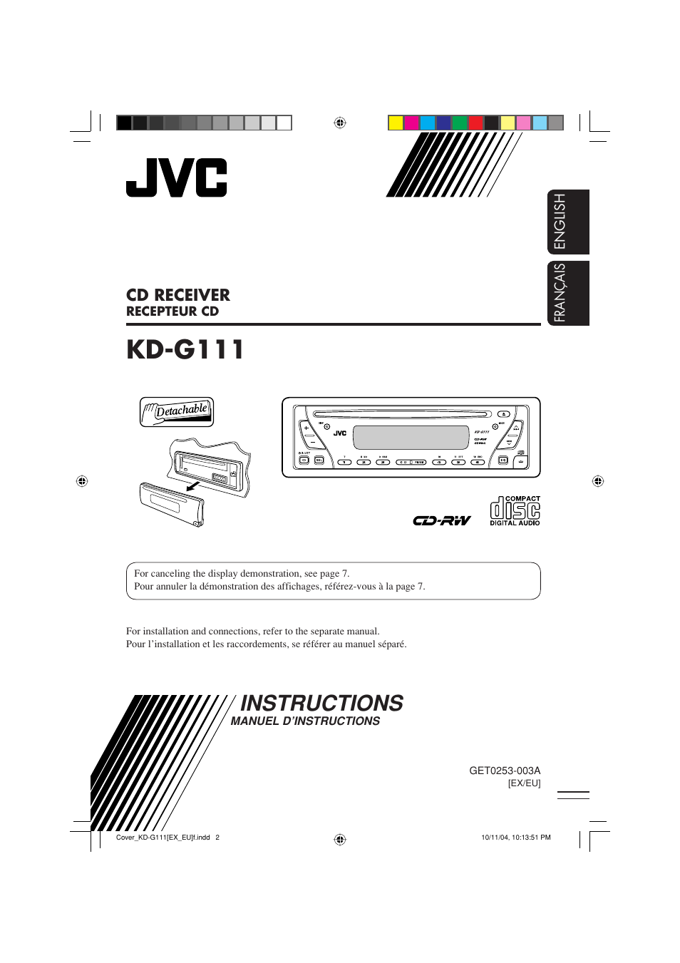 JVC GET0253-003A User Manual | 68 pages