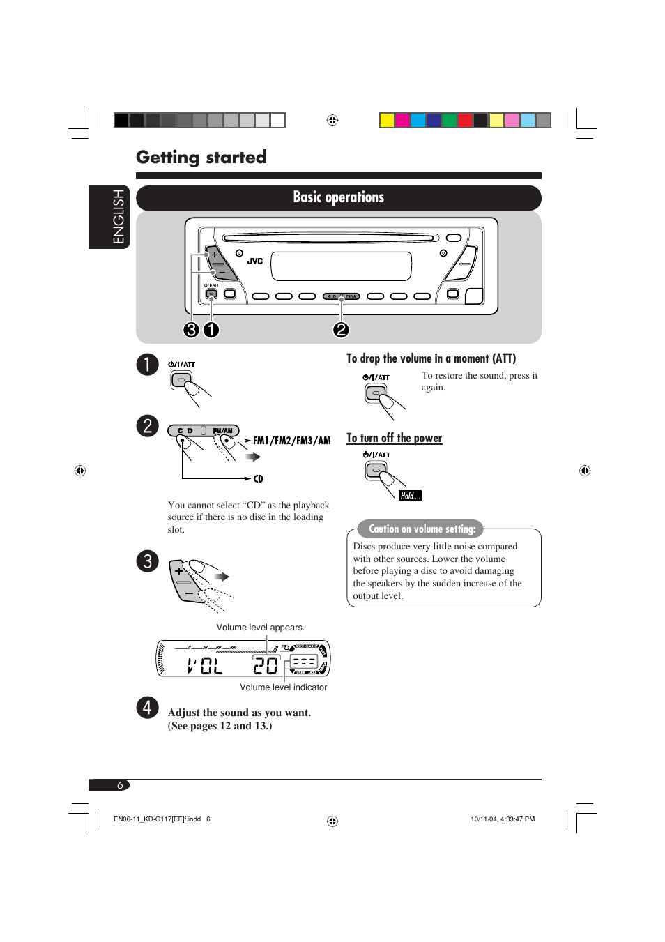 Getting started, Basic operations | JVC GET0253-003A User Manual | Page 52 / 68