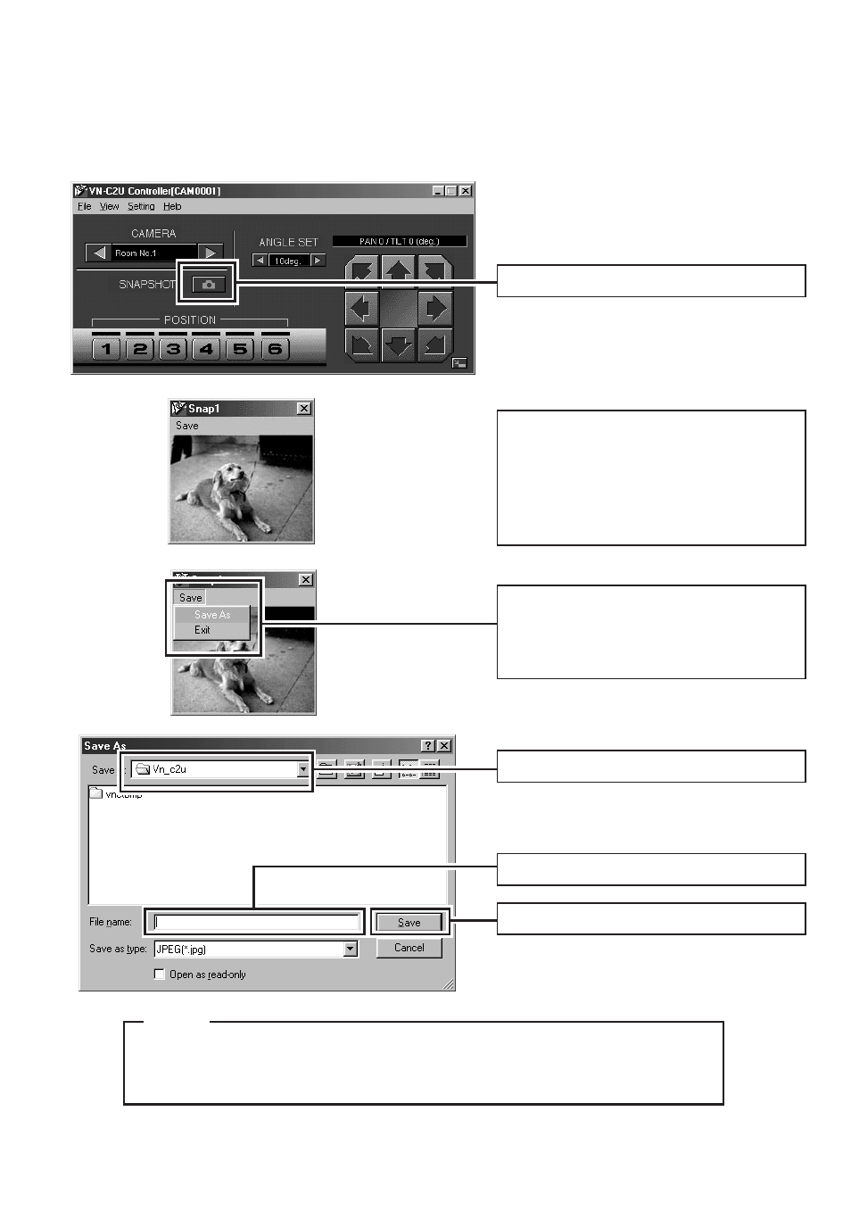 Still image save feature | JVC VN-C2U User Manual | Page 25 / 30