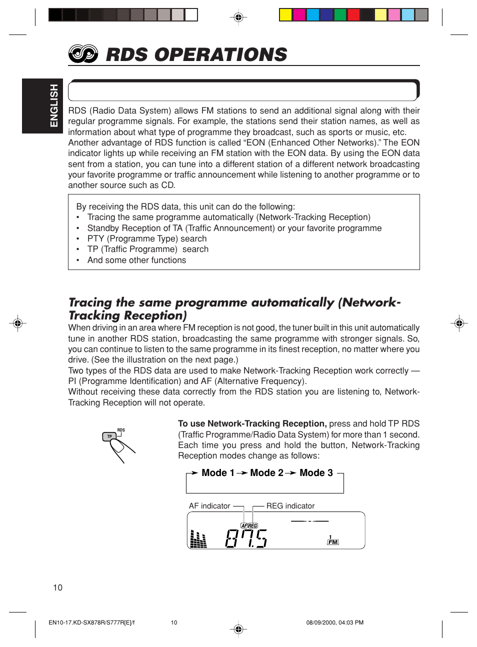 Rds operations, What you can do with rds eon | JVC FSUN3117-312 KD-S8R User Manual | Page 10 / 46