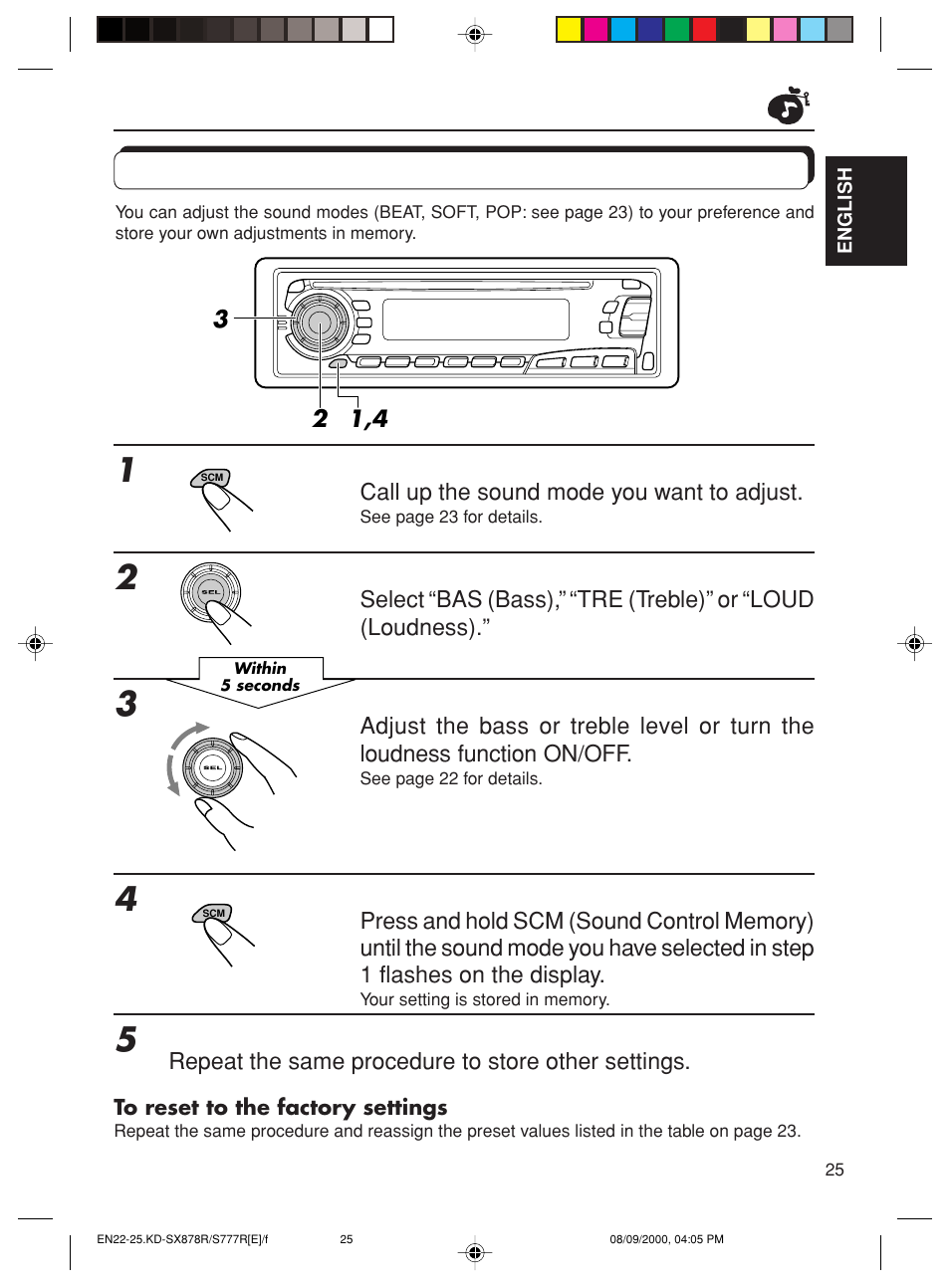 Storing your own sound adjustments | JVC FSUN3117-312 KD-S8R User Manual | Page 25 / 46
