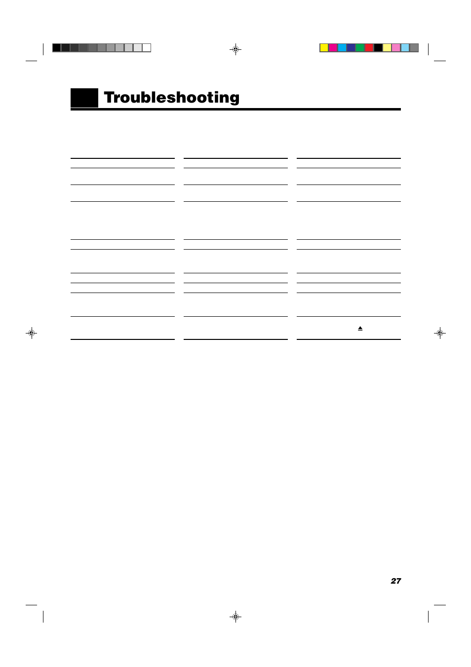 Troubleshooting | JVC MX-D302T User Manual | Page 29 / 32