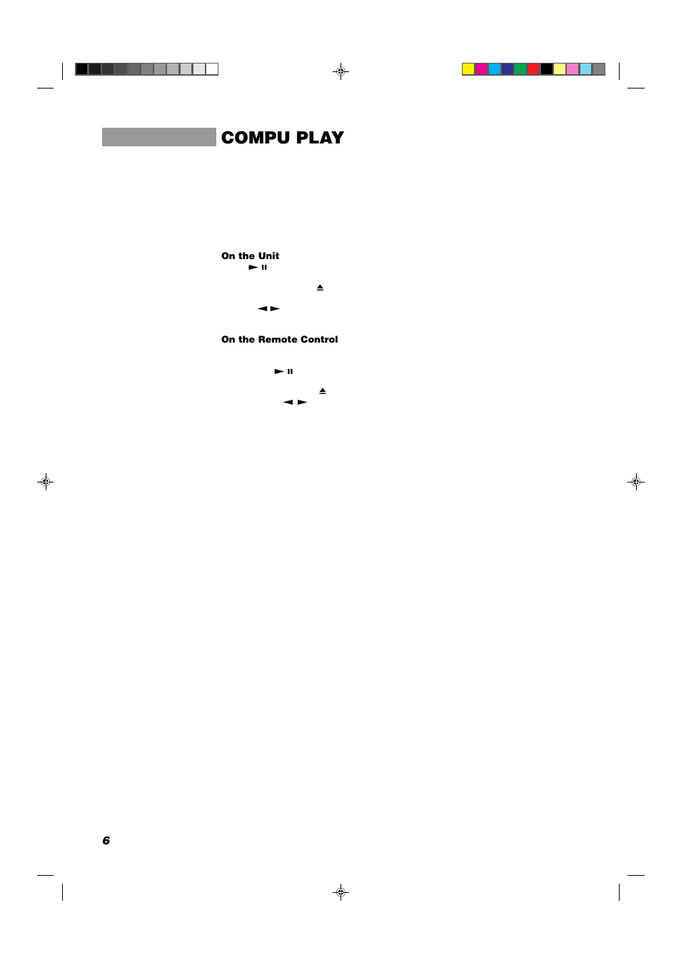 Compu play | JVC MX-D302T User Manual | Page 8 / 32