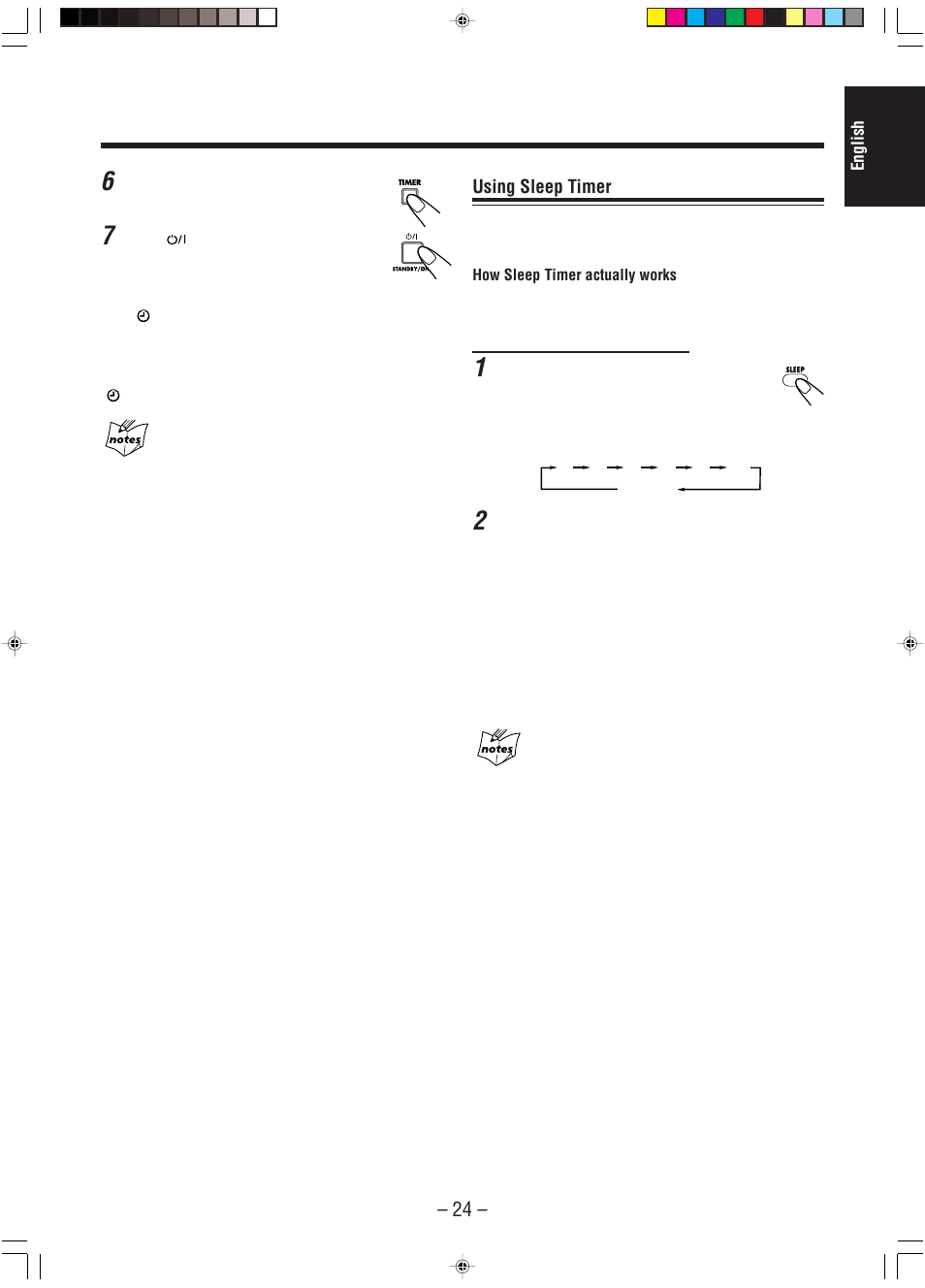 Using sleep timer | JVC A-UXP38V User Manual | Page 27 / 30