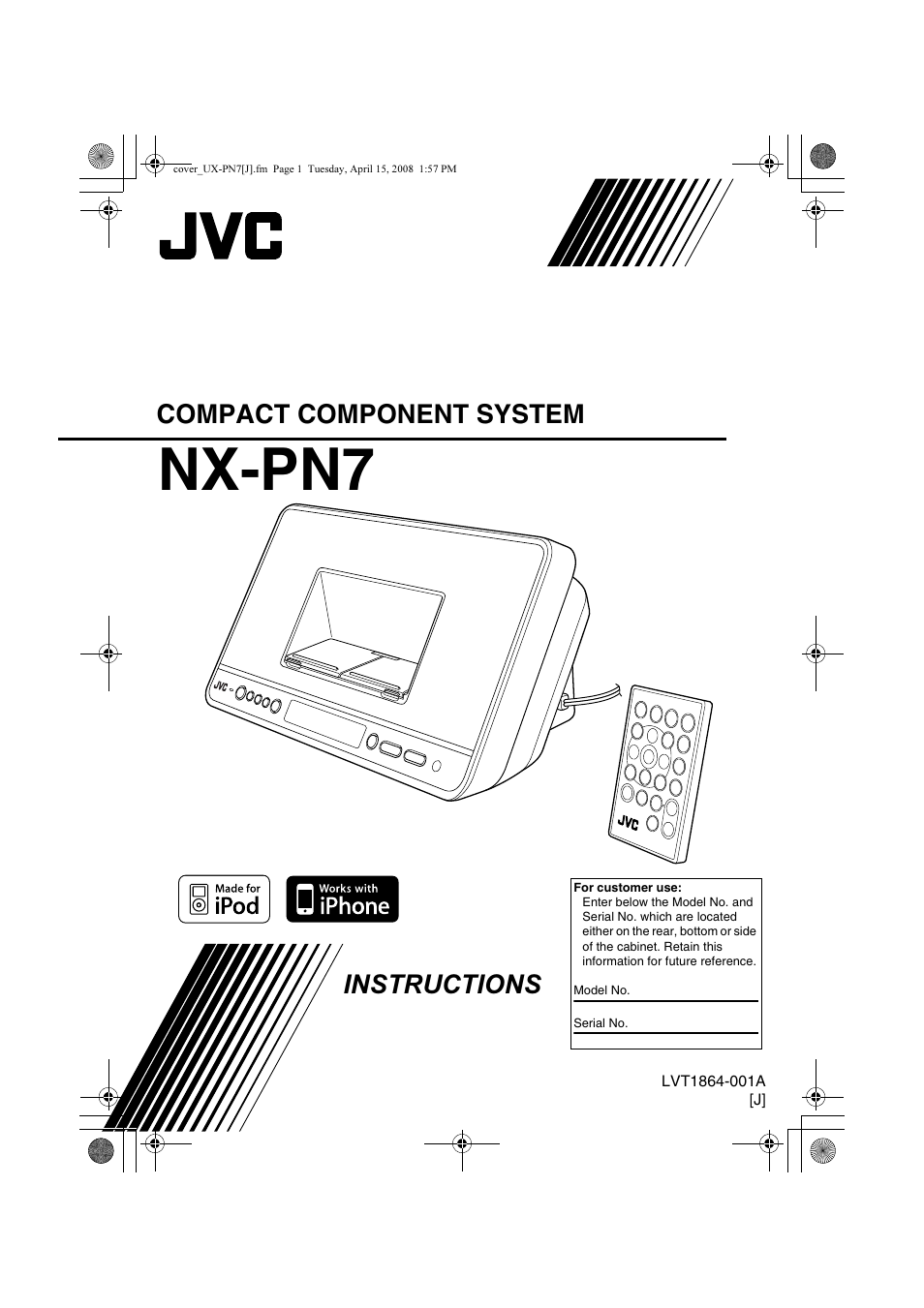 JVC NX-PN7 User Manual | 29 pages