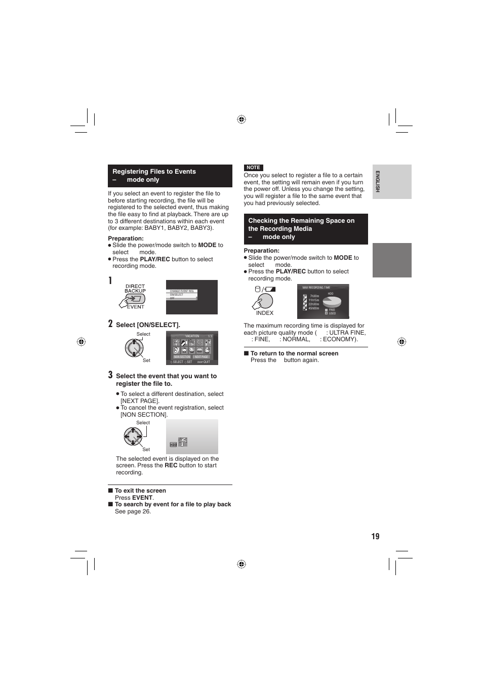 JVC Everio GZ-MG255U User Manual | Page 19 / 60