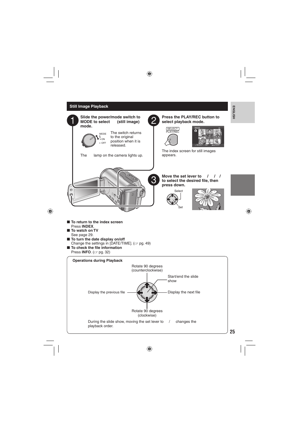 JVC Everio GZ-MG255U User Manual | Page 25 / 60