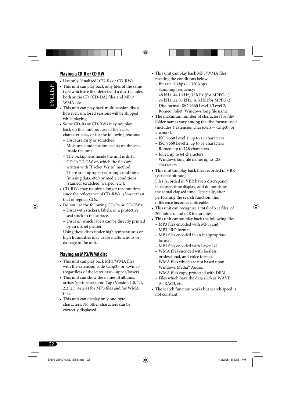 English | JVC KD-G320 User Manual | Page 220 / 230