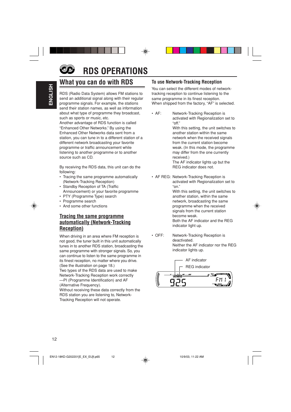 Rds operations, What you can do with rds | JVC KD-G202 User Manual | Page 12 / 60