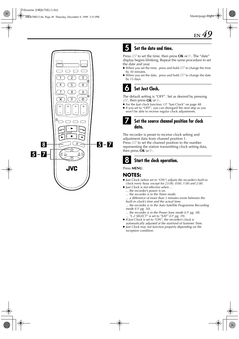 JVC HR-J470 User Manual | Page 49 / 56