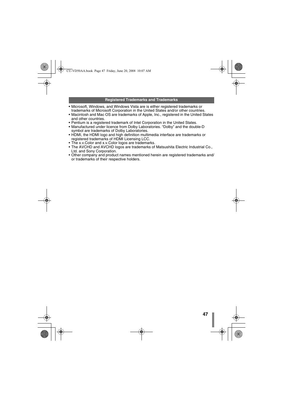 JVC CU-VD50AA User Manual | Page 47 / 52