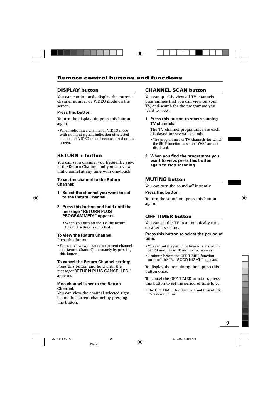 JVC AV-14KG11 User Manual | Page 9 / 20