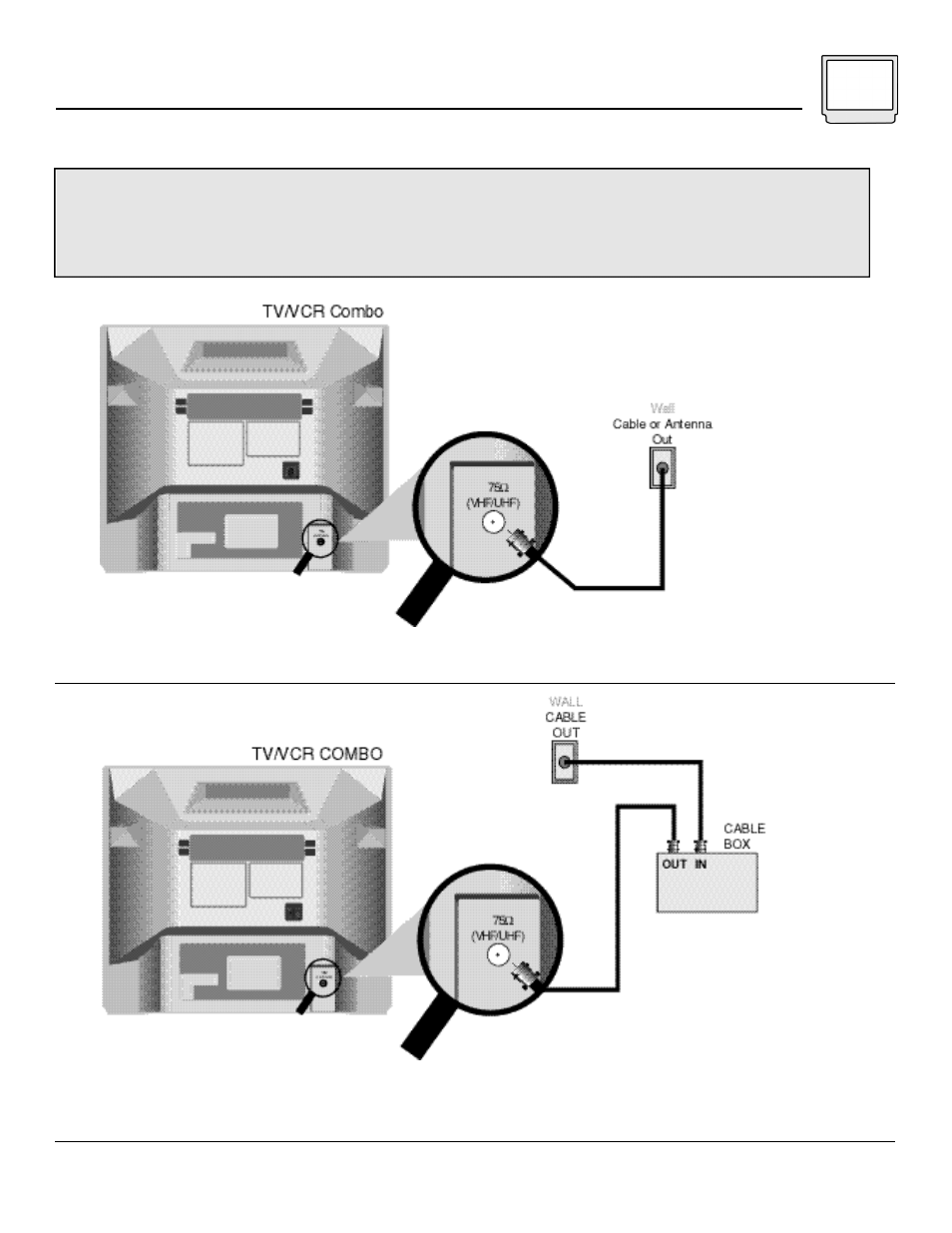 Connections 7, Cable or antenna connections | JVC LCT0614-001A-H User Manual | Page 7 / 40