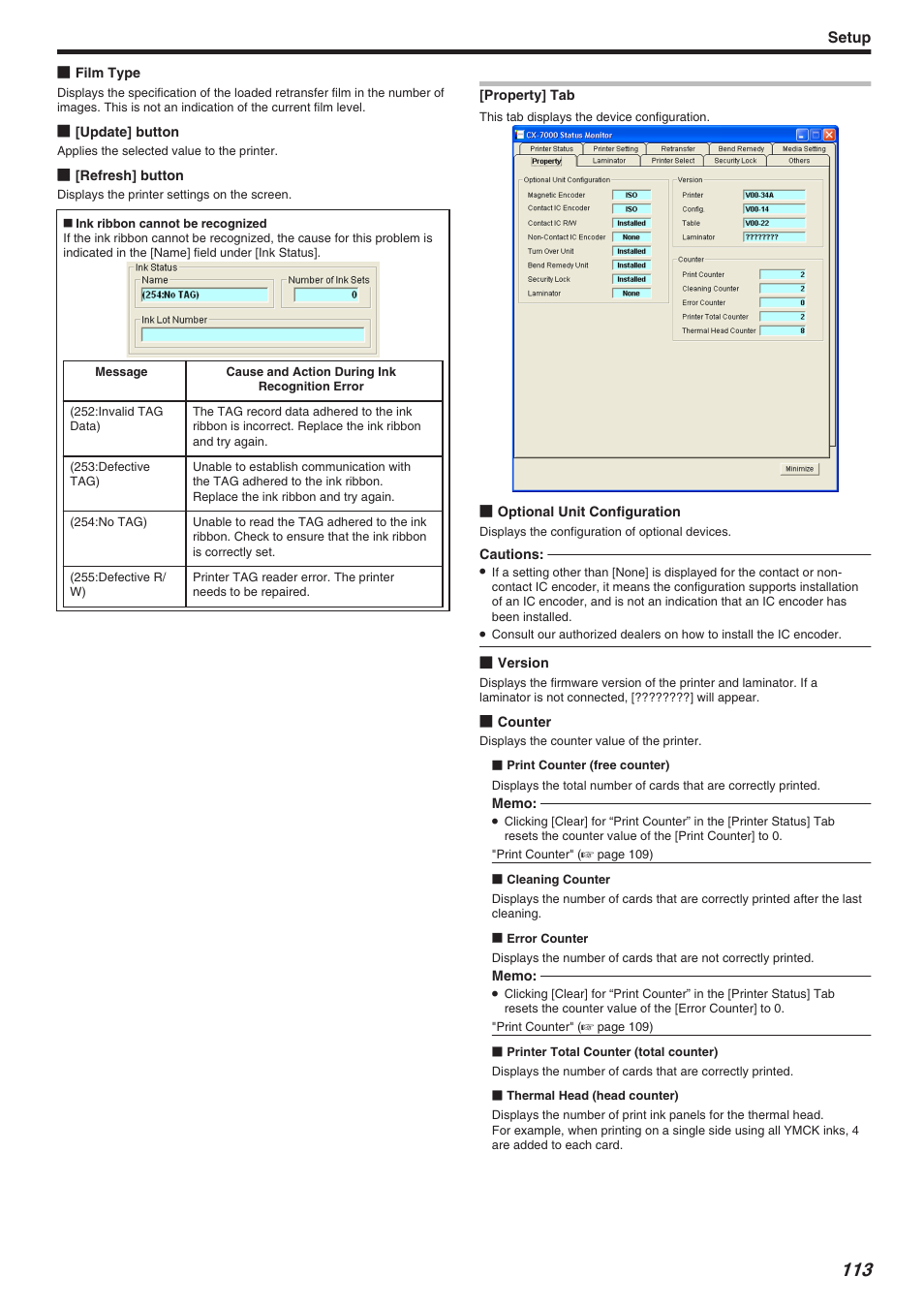 Setup | JVC CX-7000 Series User Manual | Page 113 / 124