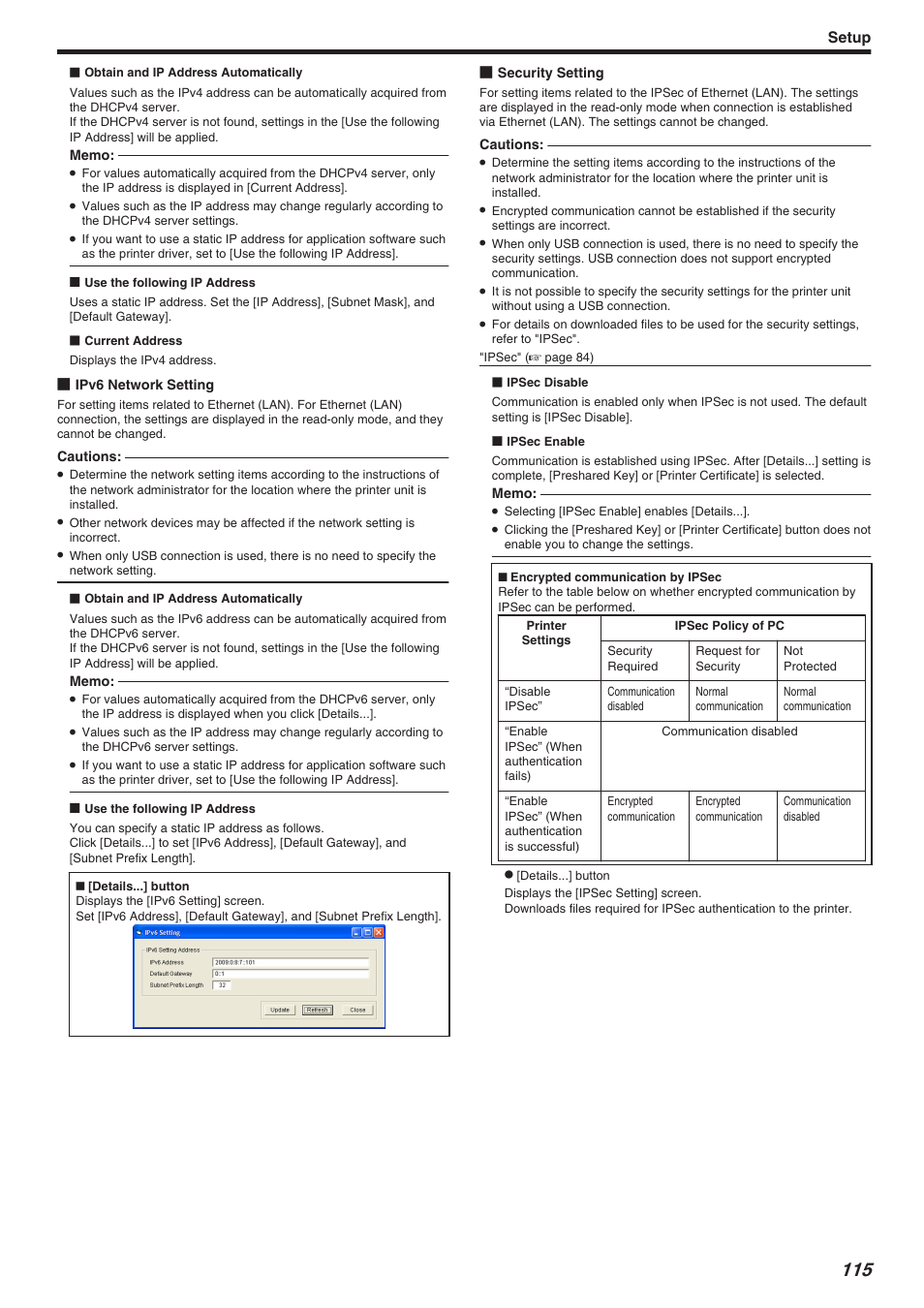 Setup | JVC CX-7000 Series User Manual | Page 115 / 124
