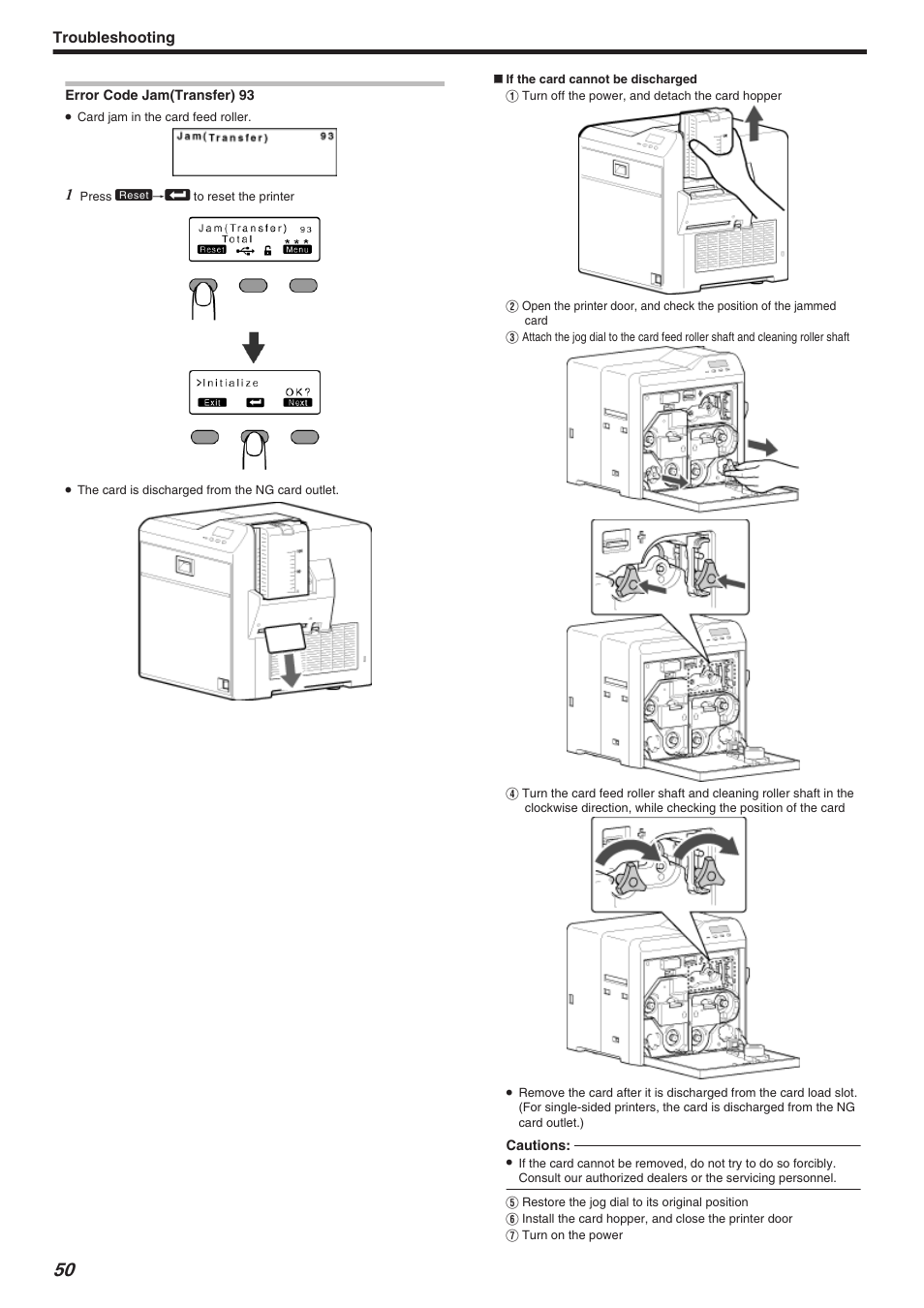 Troubleshooting | JVC CX-7000 Series User Manual | Page 50 / 124