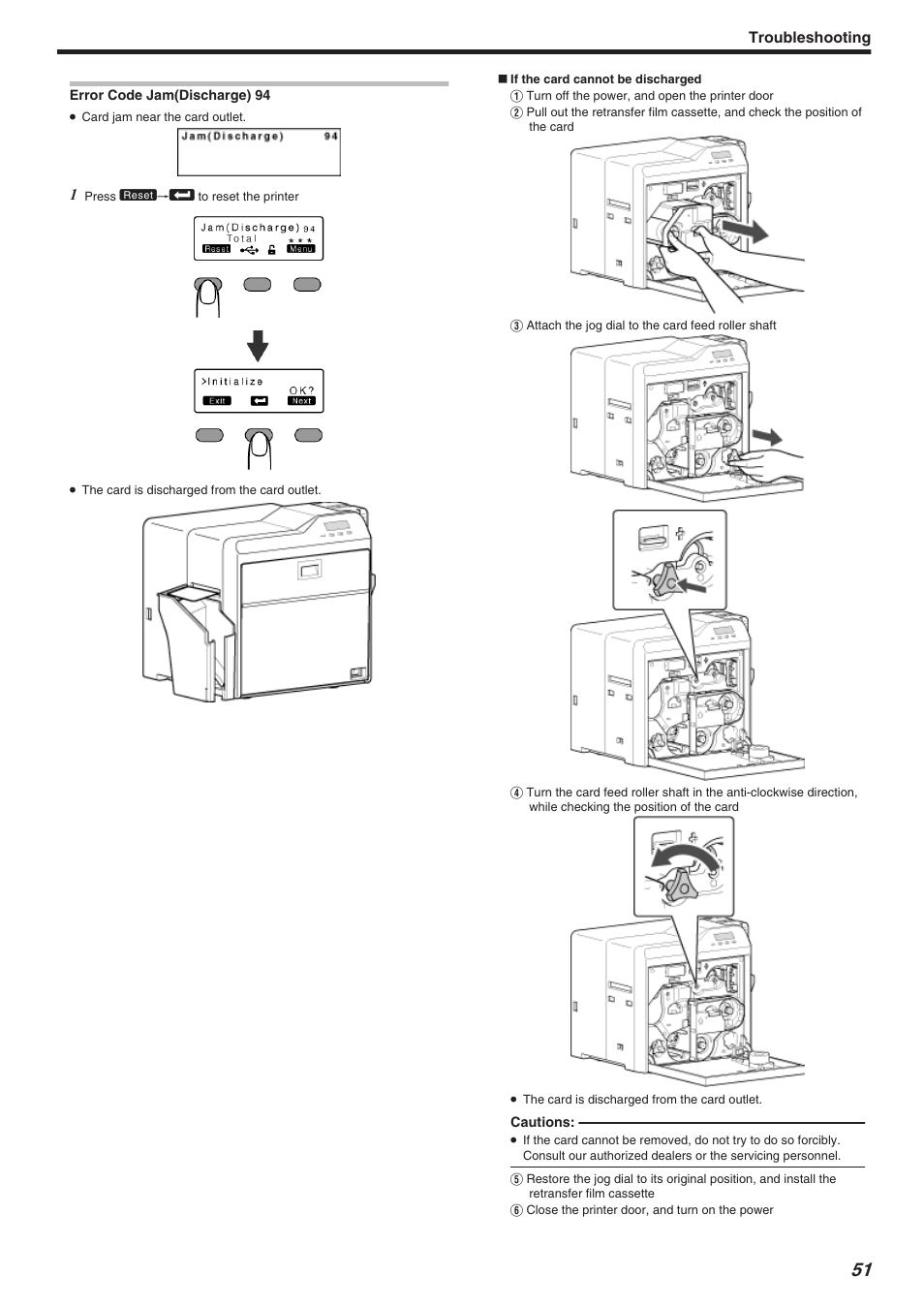 Troubleshooting | JVC CX-7000 Series User Manual | Page 51 / 124