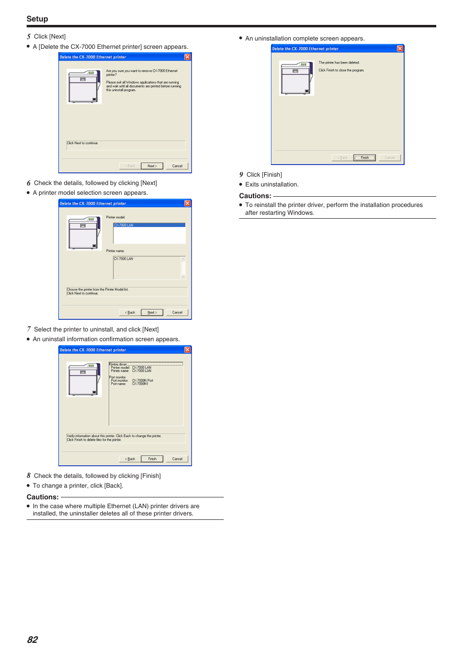 Setup | JVC CX-7000 Series User Manual | Page 82 / 124
