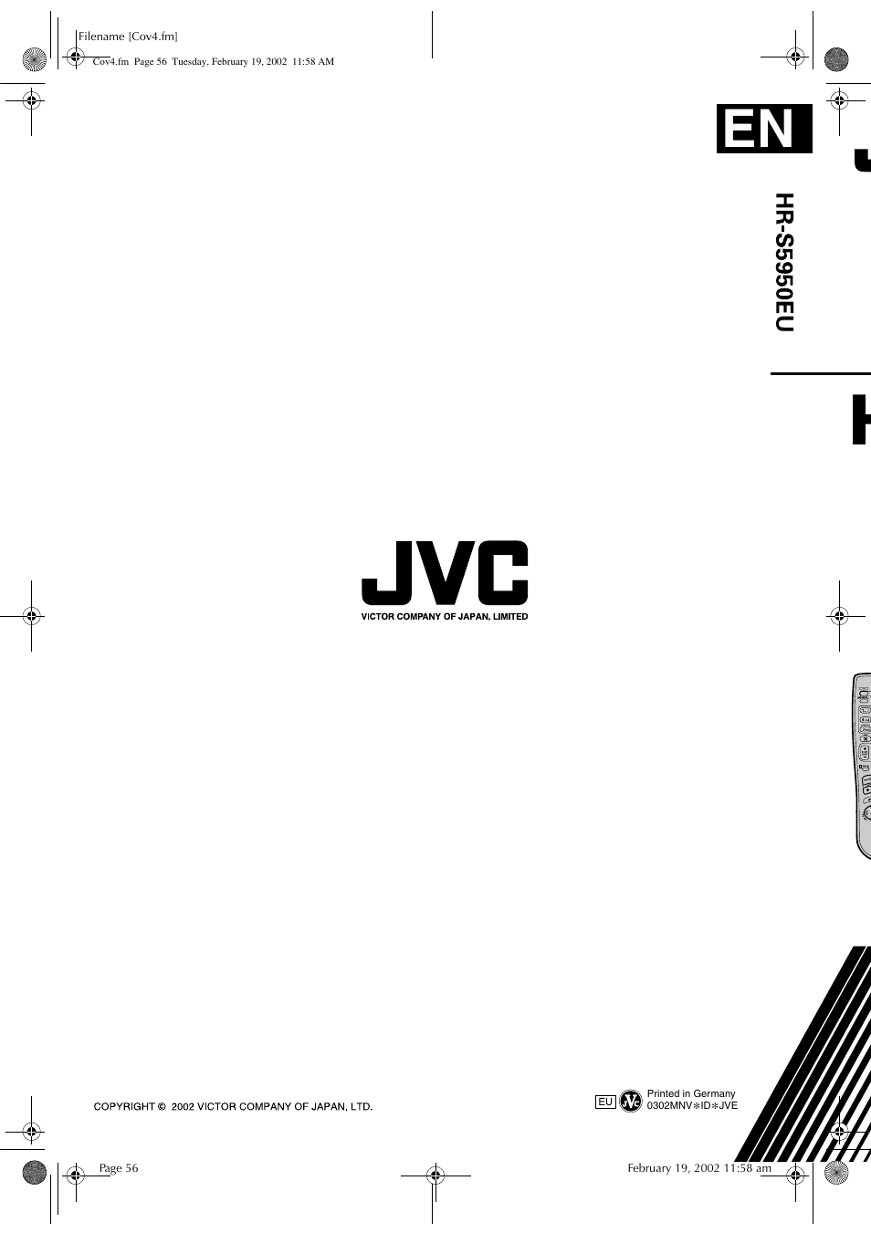 JVC 0302MNV*ID*JVE User Manual | Page 56 / 56