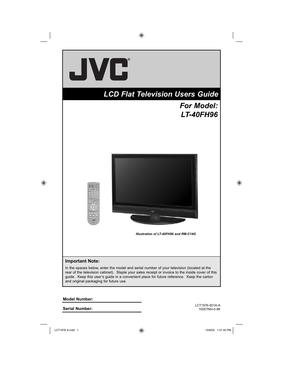 JVC 1005TNH-II-IM User Manual | 96 pages