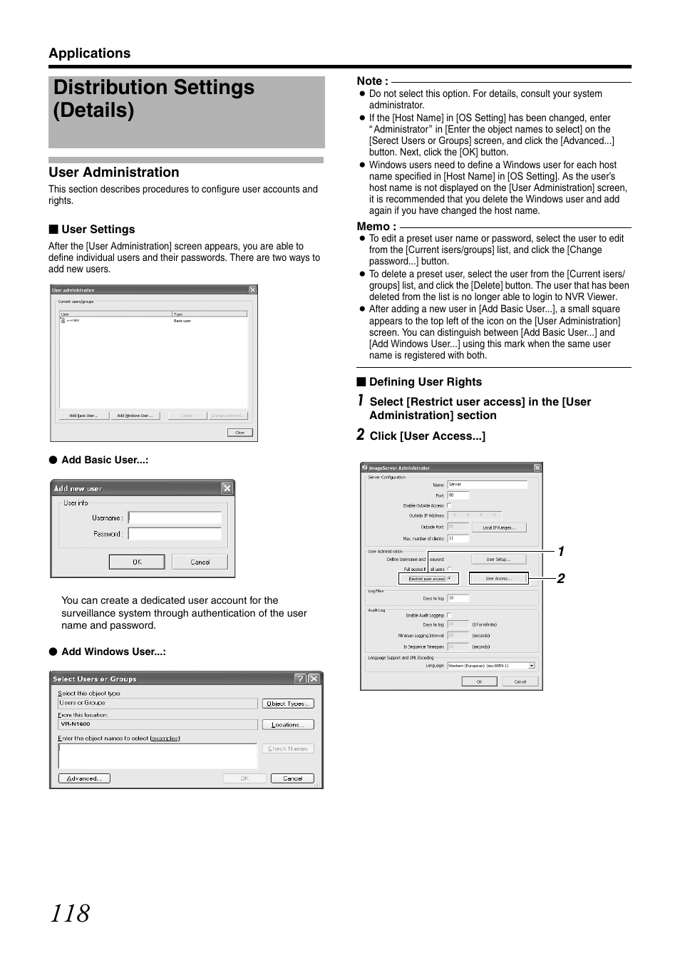 Distribution settings (details) | JVC VR-N1600U User Manual | Page 126 / 162