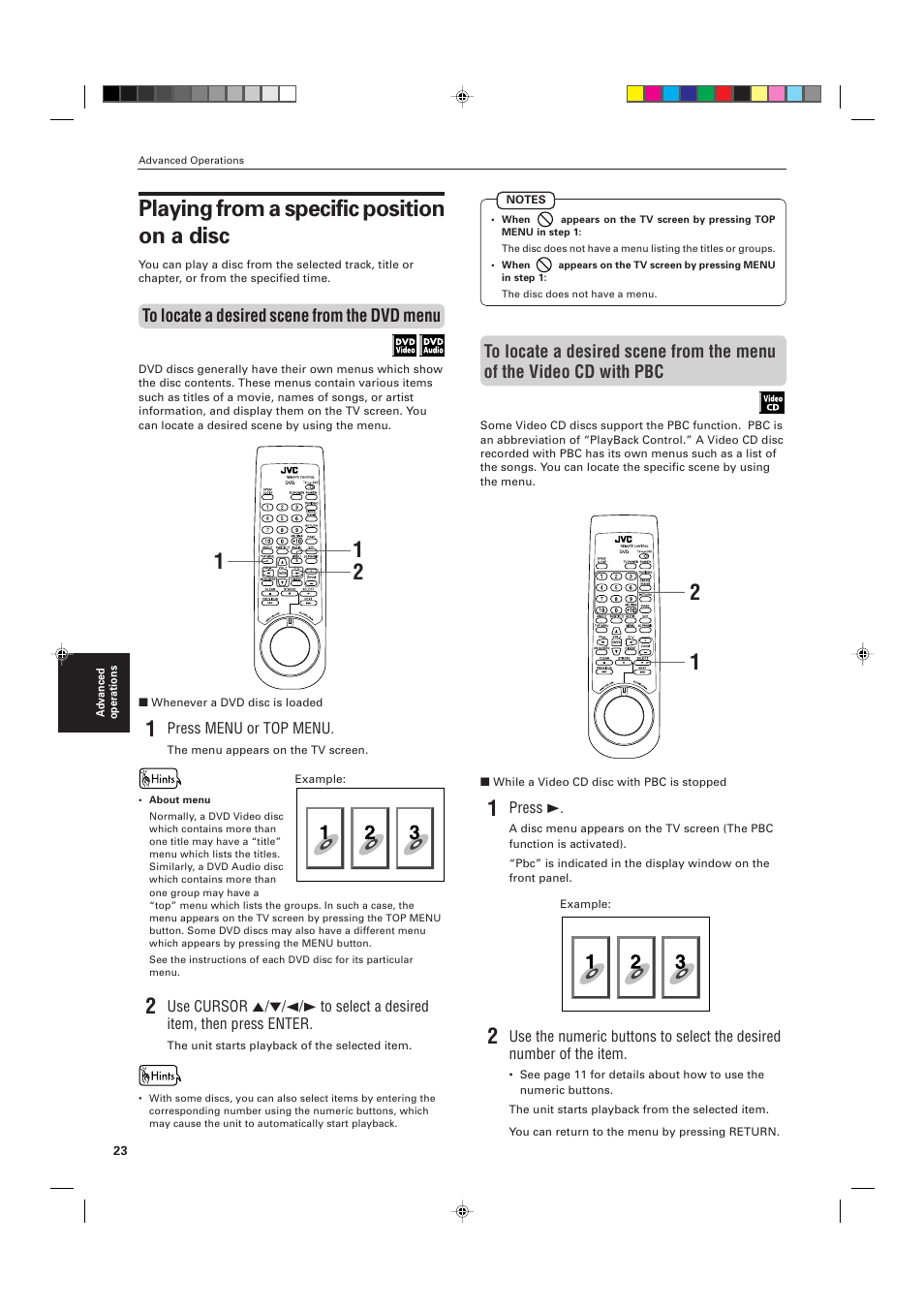 Playing from a specific position on a disc | JVC XV-D721BK User Manual | Page 26 / 60