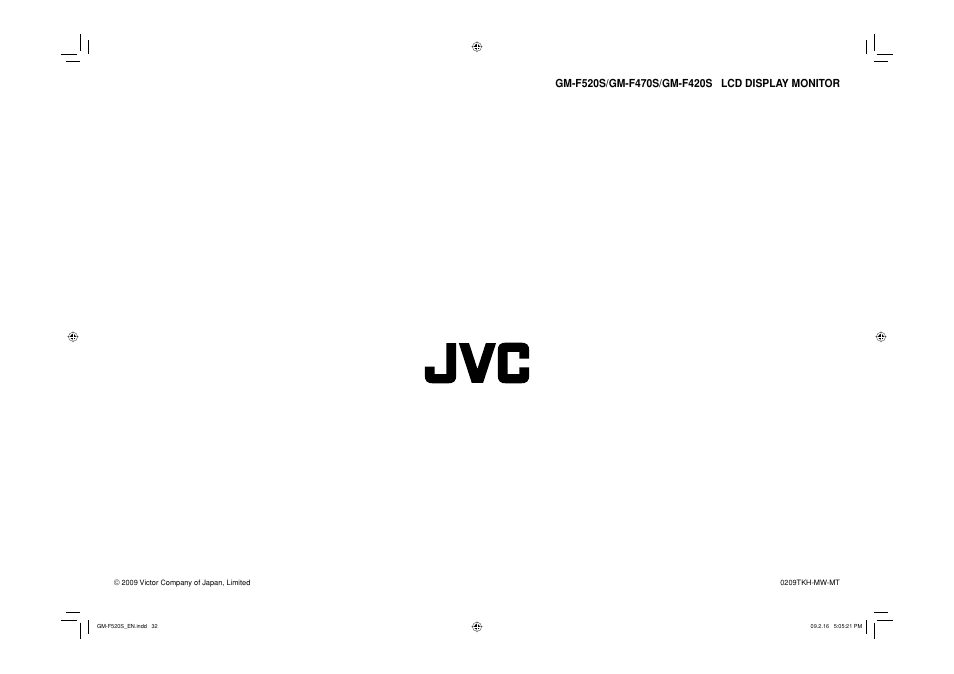 JVC GM-F520S User Manual | Page 32 / 32