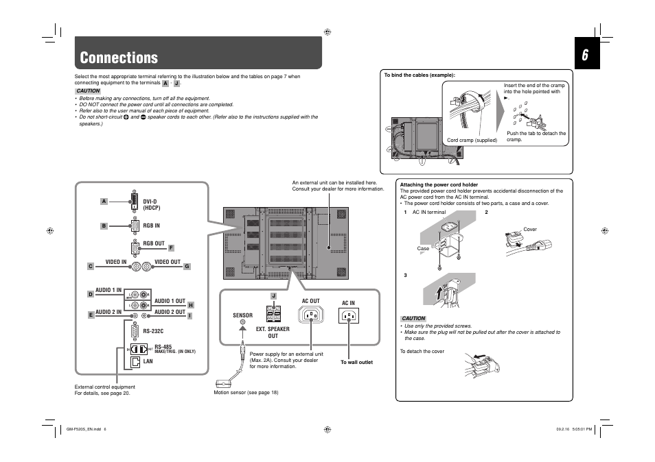 Connections | JVC GM-F520S User Manual | Page 6 / 32