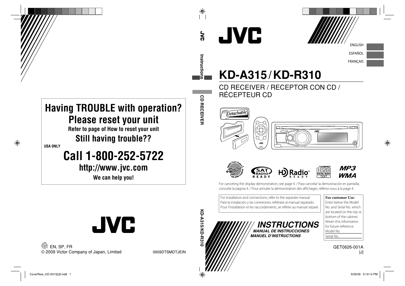 JVC GET0626-001A User Manual | 107 pages