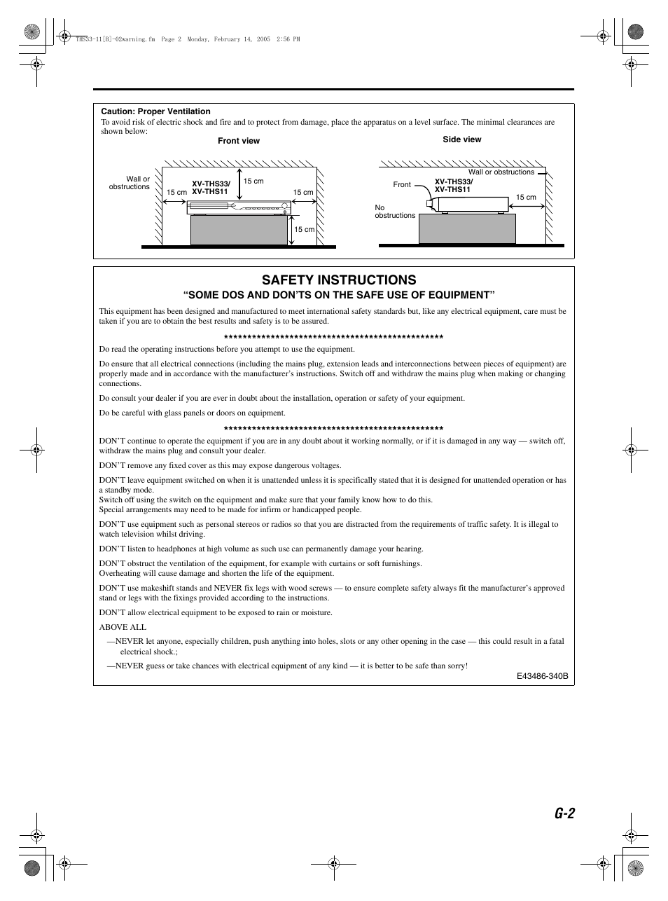 Safety instructions | JVC GVT0155-001A User Manual | Page 3 / 43