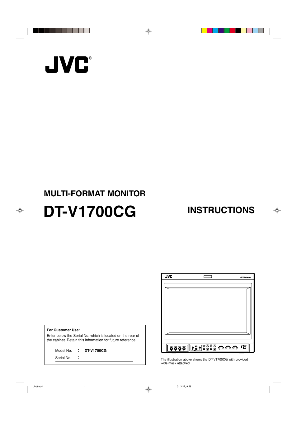 JVC V1700CG User Manual | 24 pages