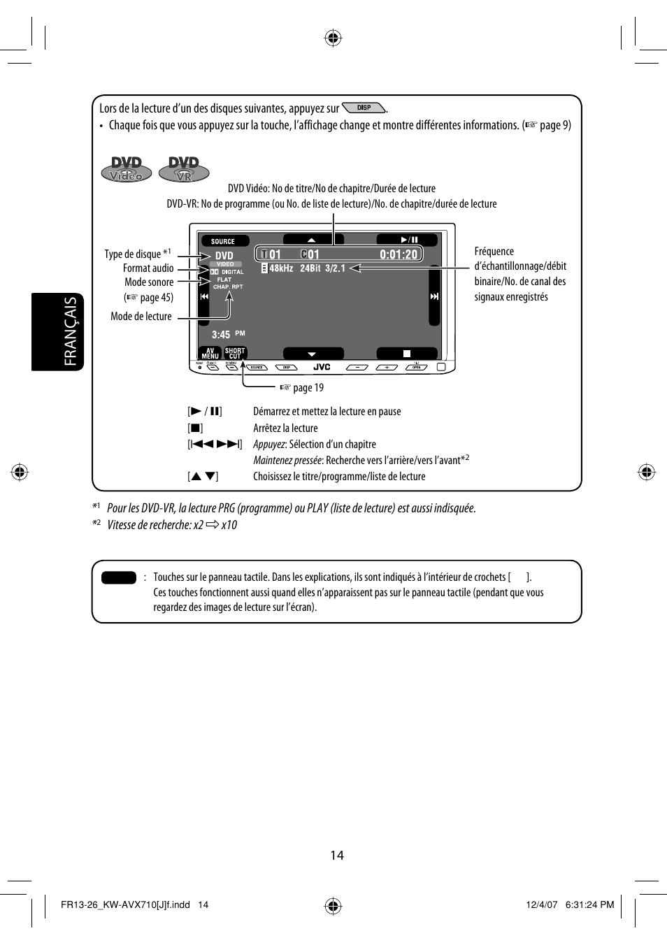 Français | JVC KW-ADV790 User Manual | Page 150 / 207