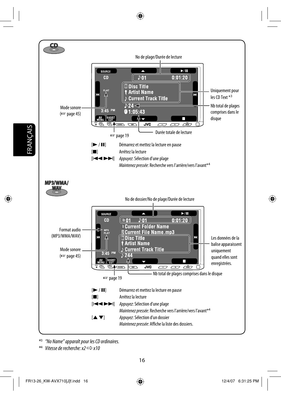 Français | JVC KW-ADV790 User Manual | Page 152 / 207