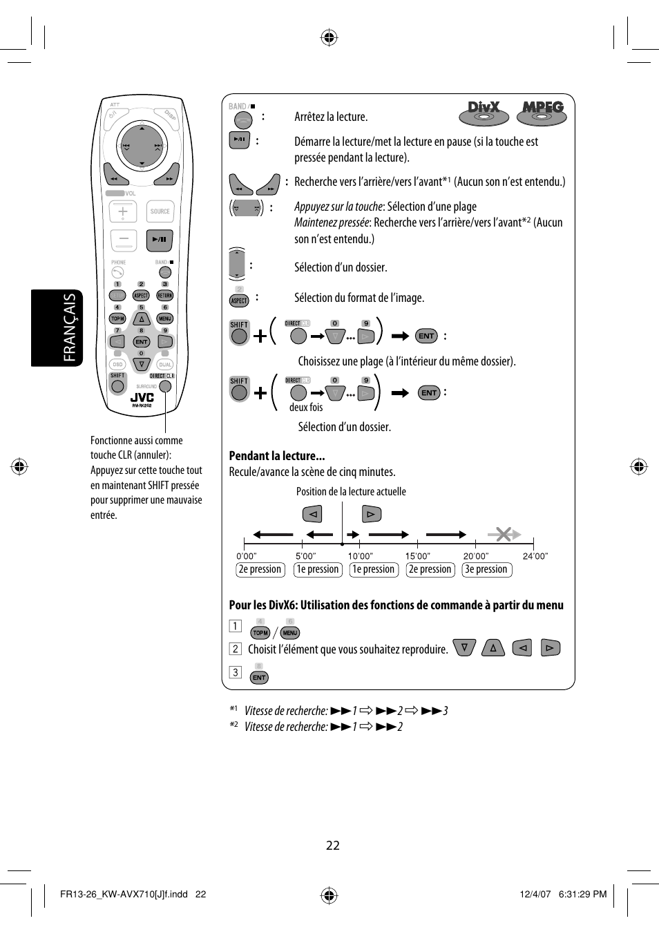 Français | JVC KW-ADV790 User Manual | Page 158 / 207
