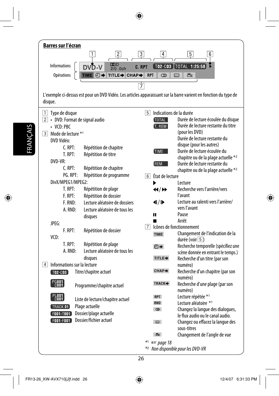 Français | JVC KW-ADV790 User Manual | Page 162 / 207