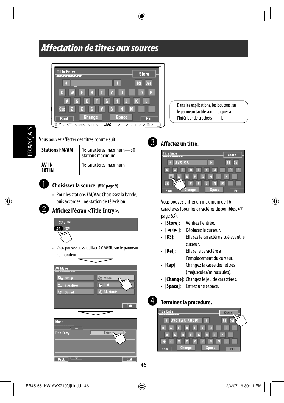Affectation de titres aux sources | JVC KW-ADV790 User Manual | Page 182 / 207