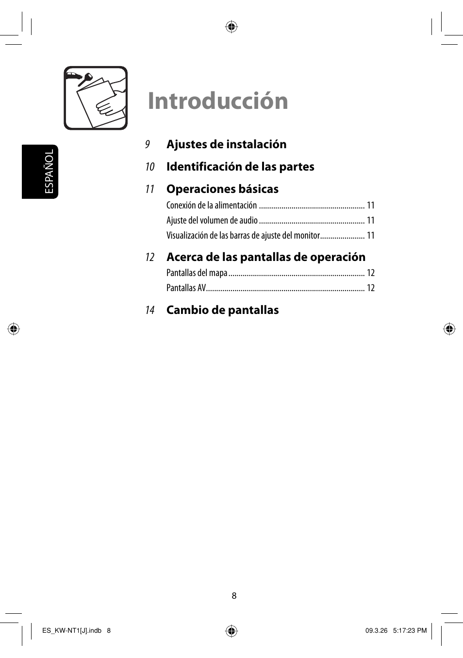 Introduccion, Introducción | JVC KW-NT1 User Manual | Page 106 / 293