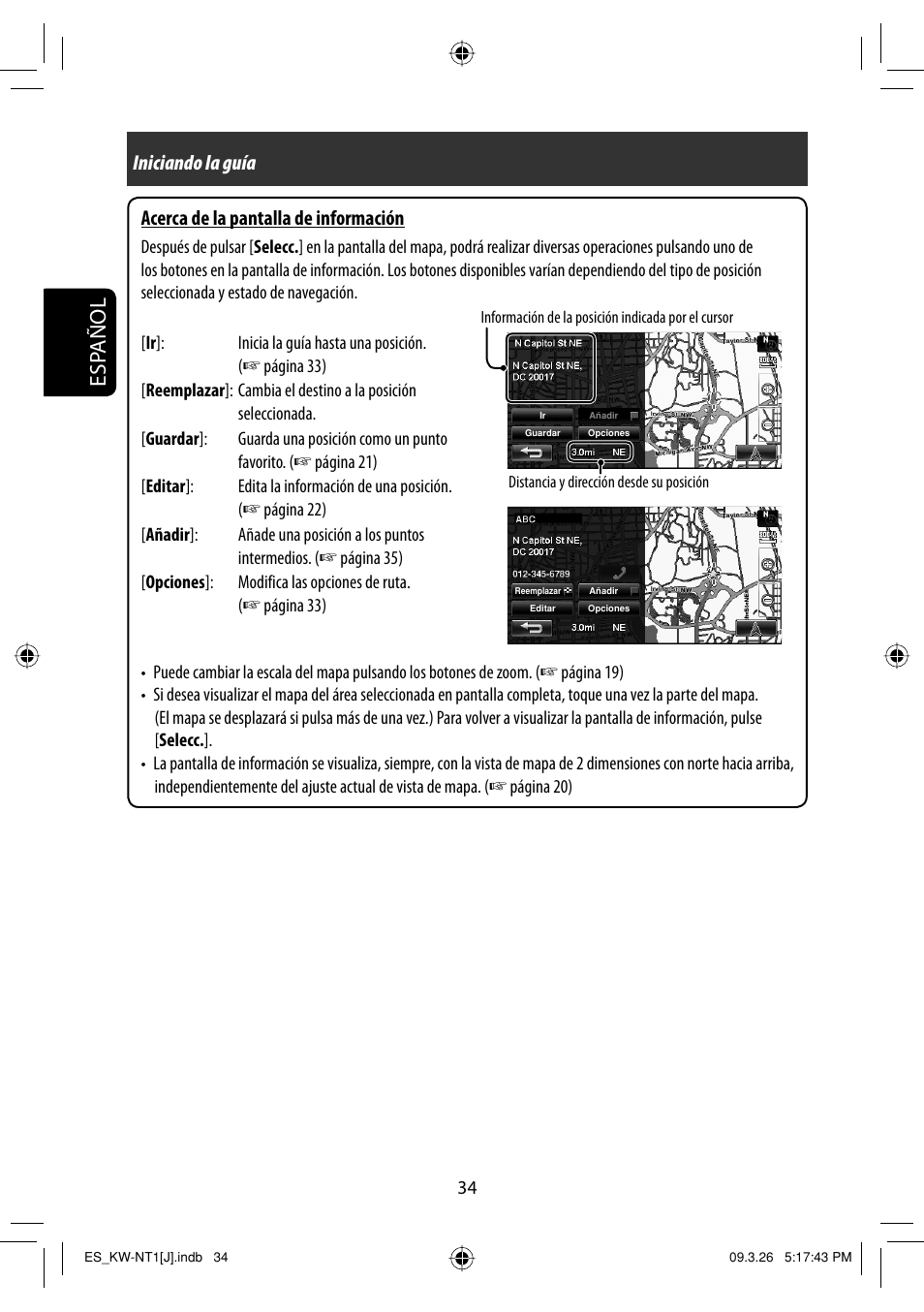 Esp añol | JVC KW-NT1 User Manual | Page 132 / 293